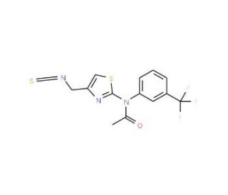 N-[4-(isothiocyanatomethyl)-1,3-thiazol-2-yl]-N-[3-(trifluoromethyl)phenyl]acetamide - chemical structure image