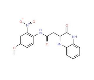 N-(4-methoxy-2-nitrophenyl)-2-(3-oxo-1,2,3,4-tetrahydroquinoxalin-2-yl)acetamide - chemical structure image