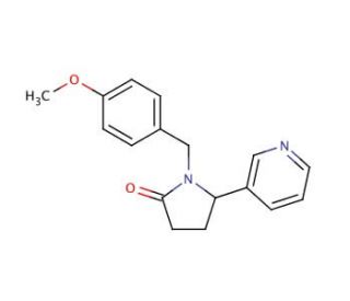 N-(4-Methoxybenzyl)cotinine (CAS 887406-85-1) - chemical structure image