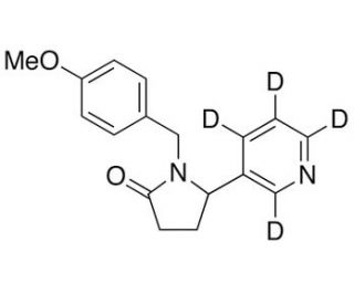 N-(4-Methoxybenzyl)cotinine-d4 (CAS 1020719-59-8) - chemical structure image