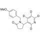 N-(4-Methoxybenzyl)cotinine-d4 (CAS 1020719-59-8) - chemical structure image