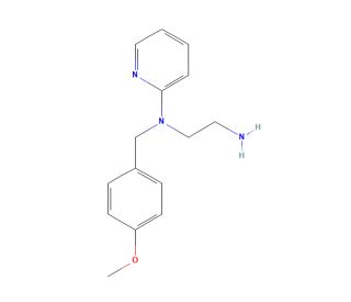 N-(4-Methoxybenzyl)-N-2-pyridinyl-1,2-ethanediamine (CAS 109912-28-9) - chemical structure image