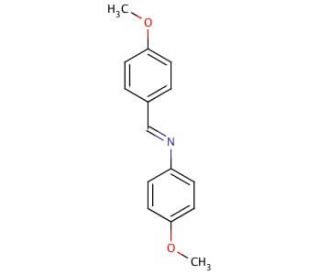 N-(4-Methoxybenzylidene)-4-methoxyaniline (CAS 1749-08-2) - chemical structure image