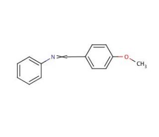 N-(4-Methoxybenzylidene)aniline (CAS 836-41-9) - chemical structure image