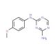 N-(4-methoxyphenyl)-1,3,5-triazine-2,4-diamine (CAS 4460-15-5) - chemical structure image