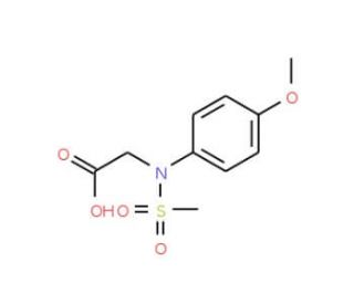 N-(4-Methoxyphenyl)-N-(methylsulfonyl)glycine - chemical structure image