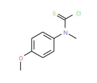 N-(4-Methoxyphenyl)-N-methylthiocarbamoyl chloride (CAS 55246-79-2) - chemical structure image
