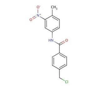 N-(4-Methyl-3-nitrophenyl)-4-chloromethylbenzamide (CAS 851319-32-9) - chemical structure image