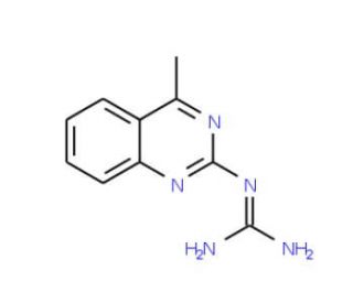 N-(4-methylquinazolin-2-yl)guanidine (CAS 716-11-0) - chemical structure image