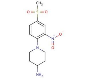 N-[4-(Methylsulfonyl)-2-nitrophenyl]-piperidin-4-amine - chemical structure image