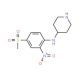 N-[4-(Methylsulphonyl)-2-nitrophenyl]piperidine-4-amine - chemical structure image