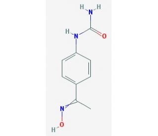 N-{4-[N-hydroxyethanimidoyl]phenyl}urea (CAS 128369-78-8) - chemical structure image