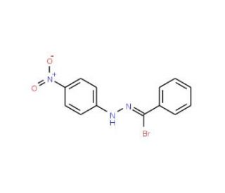 N-(4-Nitrophenyl)benzenecarbohydrazonoyl bromide (CAS 962-13-0) - chemical structure image