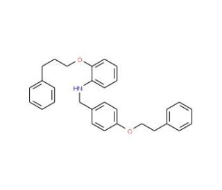 N-[4-(Phenethyloxy)benzyl]-2-(3-phenylpropoxy)-aniline - chemical structure image