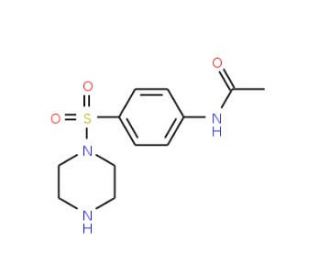 N-[4-(Piperazine-1-sulfonyl)-phenyl]-acetamide (CAS 100318-71-6) - chemical structure image