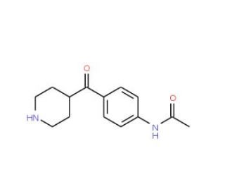 N-[4-(Piperidin-4-ylcarbonyl)phenyl]acetamide (CAS 124035-23-0) - chemical structure image