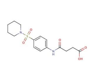 N-[4-(Piperidine-1-sulfonyl)-phenyl]-succinamic acid (CAS 314764-11-9) - chemical structure image