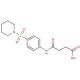 N-[4-(Piperidine-1-sulfonyl)-phenyl]-succinamic acid (CAS 314764-11-9) - chemical structure image