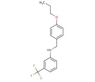 N-(4-Propoxybenzyl)-3-(trifluoromethyl)aniline - chemical structure image