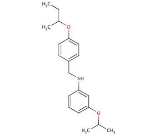 N-[4-(sec-Butoxy)benzyl]-3-isopropoxyaniline - chemical structure image