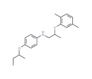 N-[4-(sec-Butoxy)phenyl]-N-[2-(2,5-dimethylphenoxy)propyl]amine (CAS 1040685-21-9) - chemical structure image