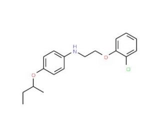 N-[4-(sec-Butoxy)phenyl]-N-[2-(2-chlorophenoxy)-ethyl]amine (CAS 1040685-00-4) - chemical structure image