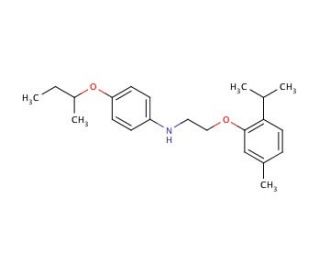 N-[4-(sec-Butoxy)phenyl]-N-[2-(2-isopropyl-5-methylphenoxy)ethyl]amine (CAS 1040684-94-3) - chemical structure image