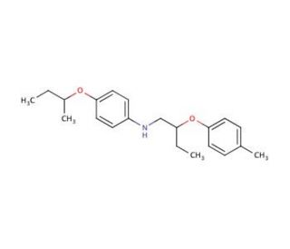 N-[4-(sec-Butoxy)phenyl]-N-[2-(4-methylphenoxy)-butyl]amine (CAS 1040685-27-5) - chemical structure image