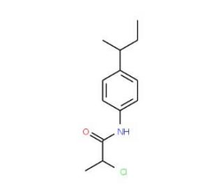 N-(4-sec-butylphenyl)-2-chloropropanamide - chemical structure image