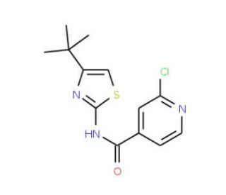 N-[4-(tert-Butyl)-1,3-thiazol-2-yl]-2-chloroisonicotinamide - chemical structure image