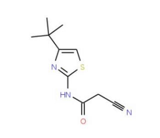 N-(4-tert-butyl-1,3-thiazol-2-yl)-2-cyanoacetamide - chemical structure image