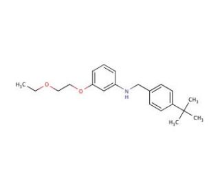 N-[4-(tert-Butyl)benzyl]-3-(2-ethoxyethoxy)aniline (CAS 1040692-03-2) - chemical structure image