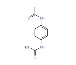 N-(4-Thioureido-phenyl)-acetamide (CAS 1614-33-1) - chemical structure image
