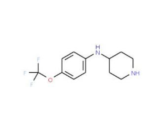N-[4-(Trifluoromethoxy)phenyl]piperidin-4-amine - chemical structure image