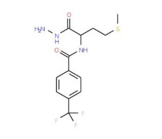 N-[4-(Trifluoromethyl)benzoyl]-L-methioninyl hydrazide (CAS 175202-27-4) - chemical structure image