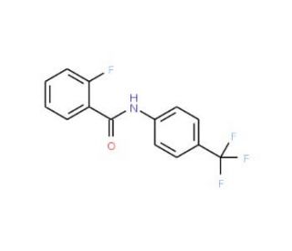 N-[4-(Trifluoromethyl)phenyl]-2-fluorobenzamide (CAS 2053-96-5) - chemical structure image