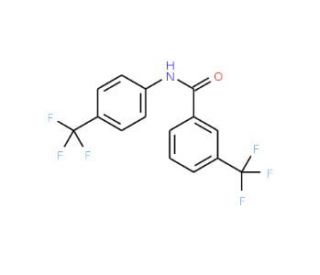 N-[4-(Trifluoromethyl)phenyl]-3-(trifluoromethyl)-benzamide (CAS 195371-89-2) - chemical structure image