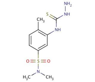 N-{5-[(dimethylamino)sulfonyl]-2-methylphenylhydrazinecarbothioamide - chemical structure image