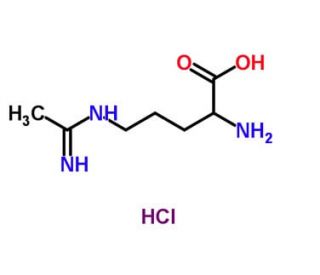 N(5)-(1-Iminoethyl)-L-ornithine HCl (L-NIO) (CAS 150403-88-6) - chemical structure image