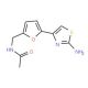 N-{[5-(2-amino-1,3-thiazol-4-yl)-2-furyl]methyl}acetamide (CAS 150208-26-7) - chemical structure image