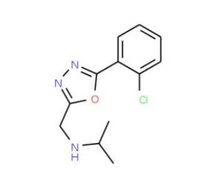 N-{[5-(2-chlorophenyl)-1,3,4-oxadiazol-2-yl]methyl}-N-isopropylamine - chemical structure image