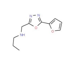 N-{[5-(2-furyl)-1,3,4-oxadiazol-2-yl]methyl}-N-propylamine - chemical structure image