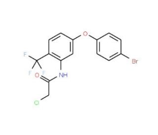 N-[5-(4-bromophenoxy)-2-(trifluoromethyl)phenyl]-2-chloroacetamide - chemical structure image