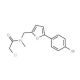 N-{[5-(4-bromophenyl)-2-furyl]methyl}-2-chloro-N-methylacetamide - chemical structure image