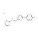 N-{[5-(4-chlorophenyl)-1,3,4-oxadiazol-2-yl]methyl}-N-cyclopentylamine hydrochloride - chemical structure image
