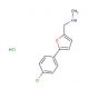 N-{[5-(4-chlorophenyl)-2-furyl]methyl}-N-methylamine hydrochloride - chemical structure image