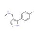 N-{[5-(4-Fluorophenyl)-1H-pyrazol-4-yl]methyl}-N-methylamine (CAS 1007521-55-2) - chemical structure image