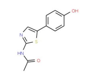 N-[5-(4-hydroxyphenyl)-1,3-thiazol-2-yl]acetamide - chemical structure image