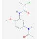 N-[5-(acetylamino)-2-methoxyphenyl]-2-chloropropanamide - chemical structure image