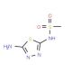 N-(5-amino-1,3,4-thiadiazol-2-yl)methanesulfonamide - chemical structure image